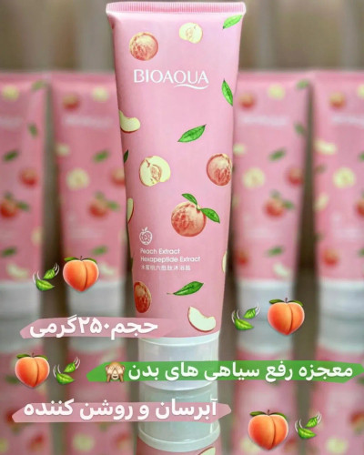 نمک بدن هلویی بیوآکوا ۲۵۰ گرم