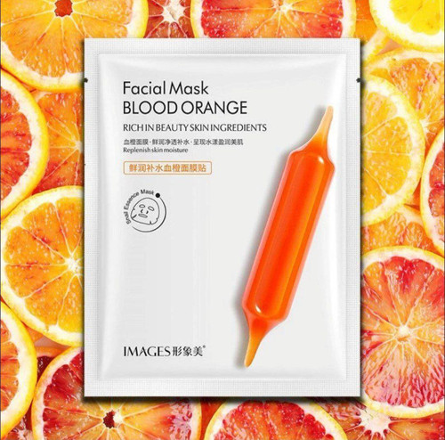 ماسک صورت ورقه ای پرتقال خونی images