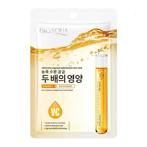 ماسک صورت ورقه ای ویتامین سی+نیکوتینامید BIOAQUA