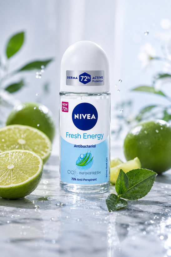 رول ضد تعریق زنانه NIVEA رایحه Fresh Energy
